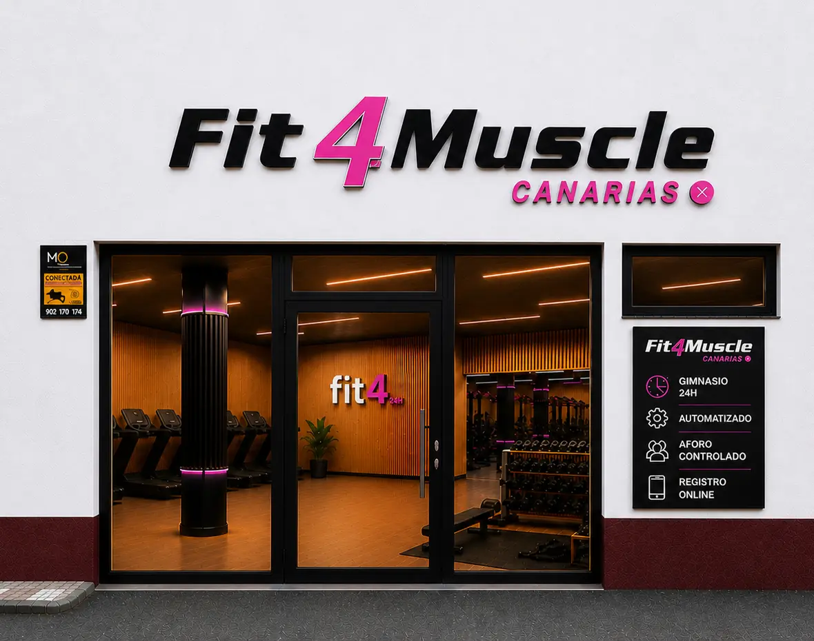 Fachada Fit4Muscle Canarias Santa Brígida 24h